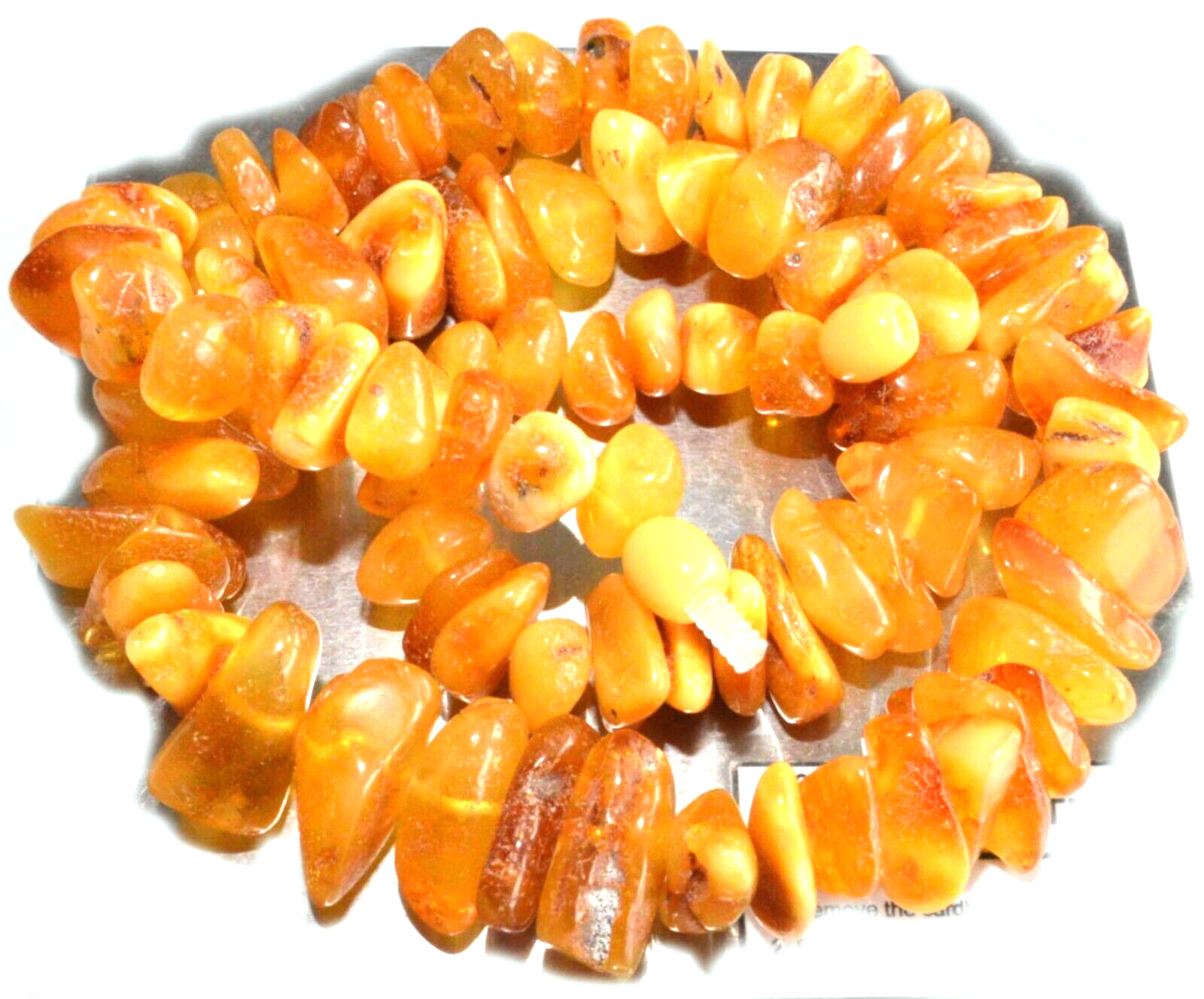 45gr RUSSIAN SOVIET BALTIC AMBER BEAD NECKLACE 琥珀 BRACELET STONE PENDANT EARRING