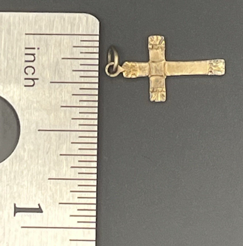 Small Cross Pendant 1/20 12 K Gold-Filled 3/4 ” L 1/4 ” W