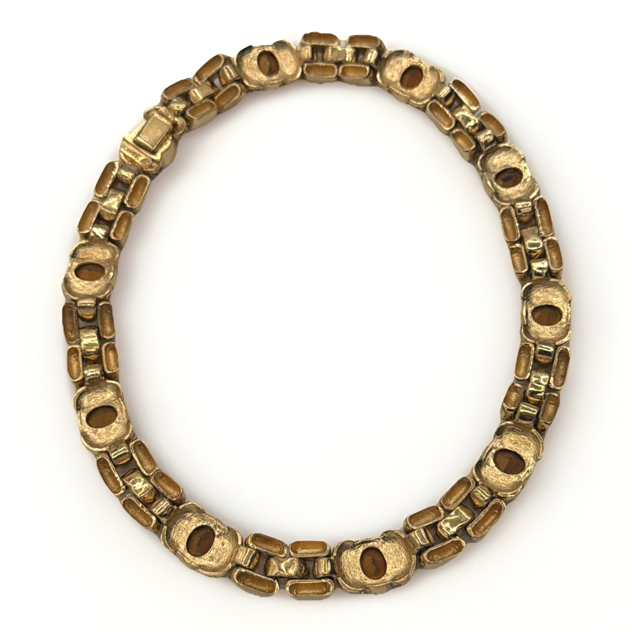 Rare Vintage Signed Ciner Multi‑Color Rhinestone Necklace | Stunning Collectable