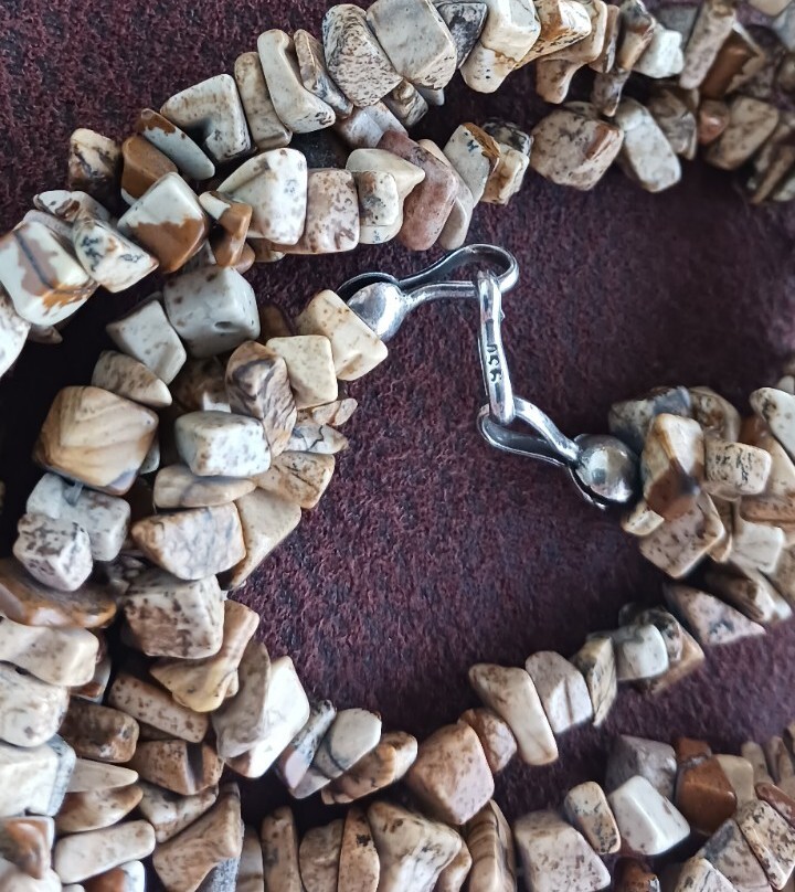 Vintage Necklace MARKED 950 Sterling Silver 18″ Long 76 grams