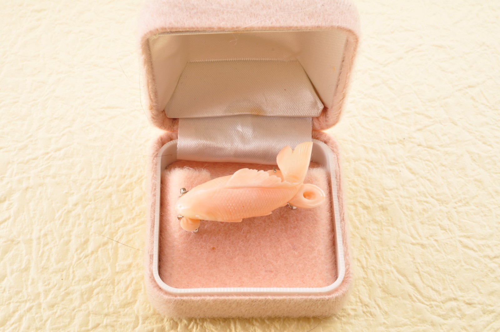 925 silver metal, Angel skin coral OBIDOME “Carp” Certificate, (total 51.0ct).