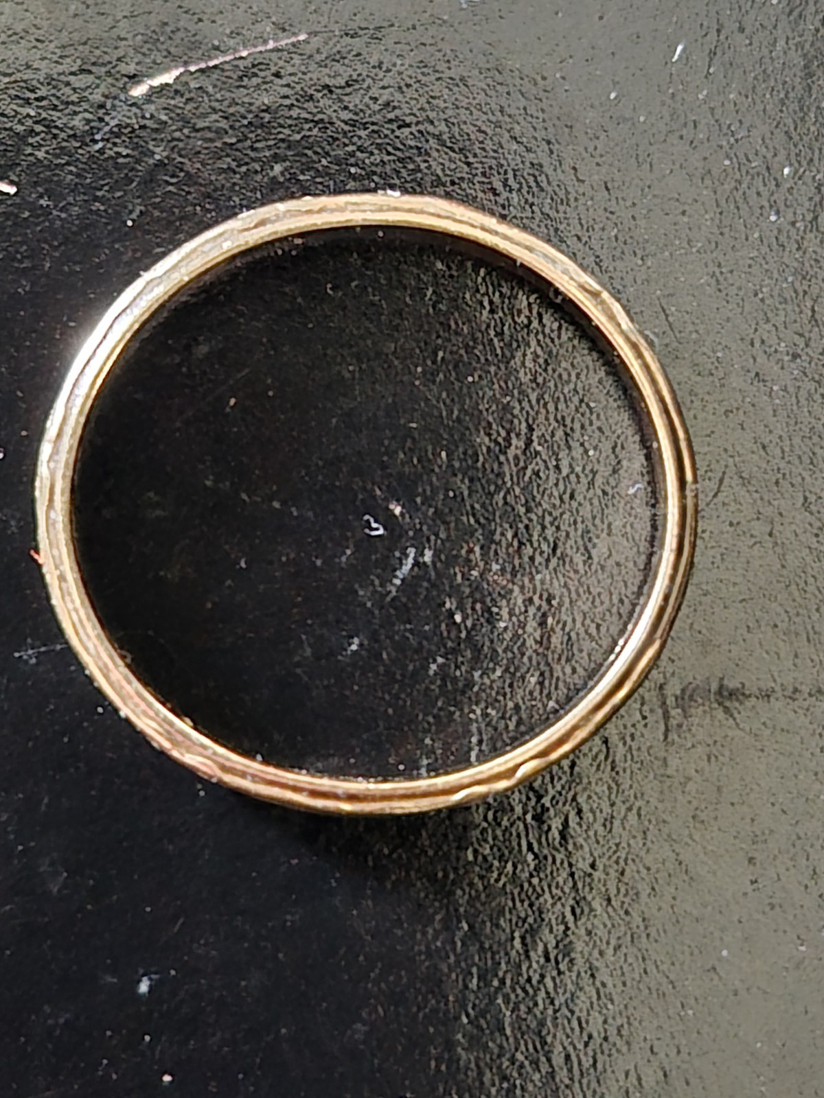 Vintage 14K Yellow Gold Plain Band Ring 1.28g Size 6.5 Minimalist Wedding Stack