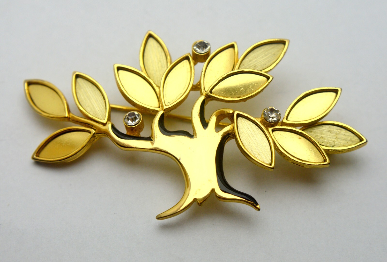 VINTAGE ORENA PARIS FRENCH BRANDED LARGE TREE BROOCH