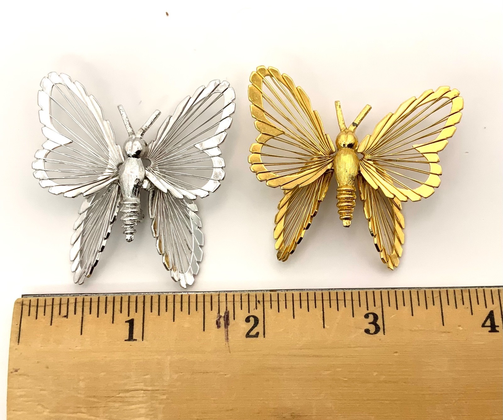 Vintage Butterfly Brooch Monet Avon Gerry’s Enamel Rhinestone Filigree Lot of 14