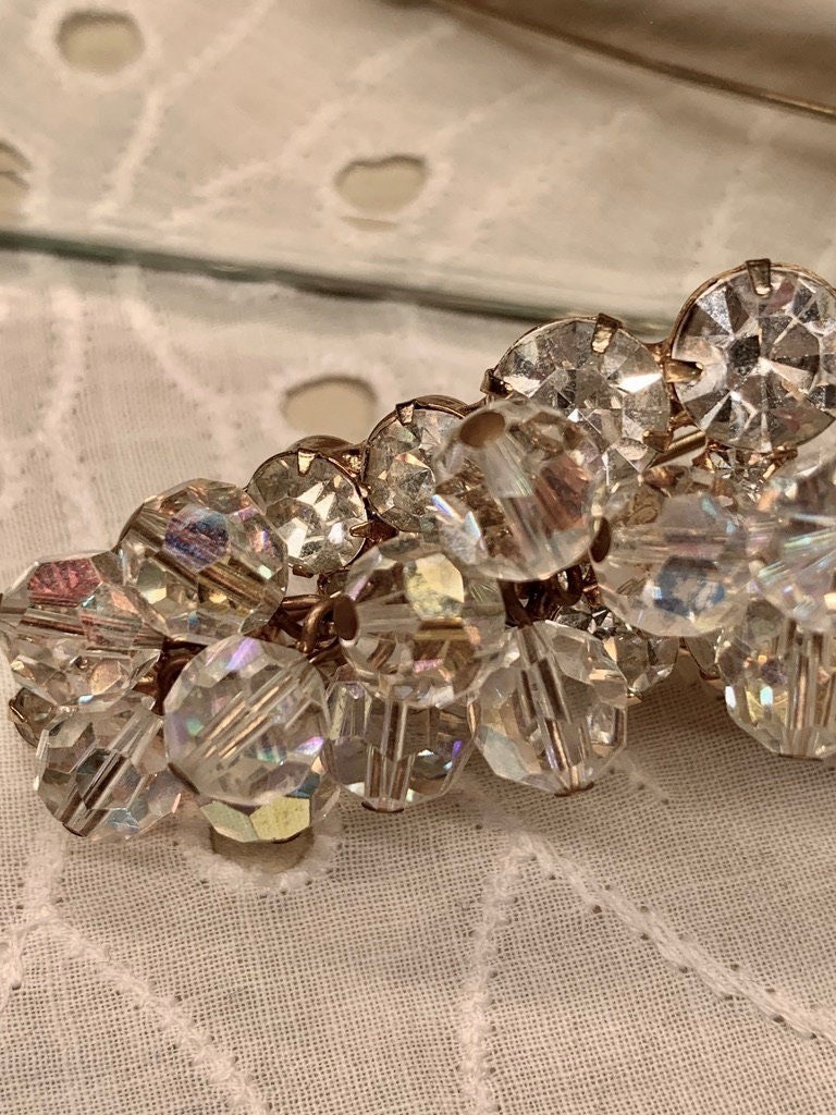 Breathtaking Juliana DeLizza and Elster Aurora Borealis Grape Cluster Pin