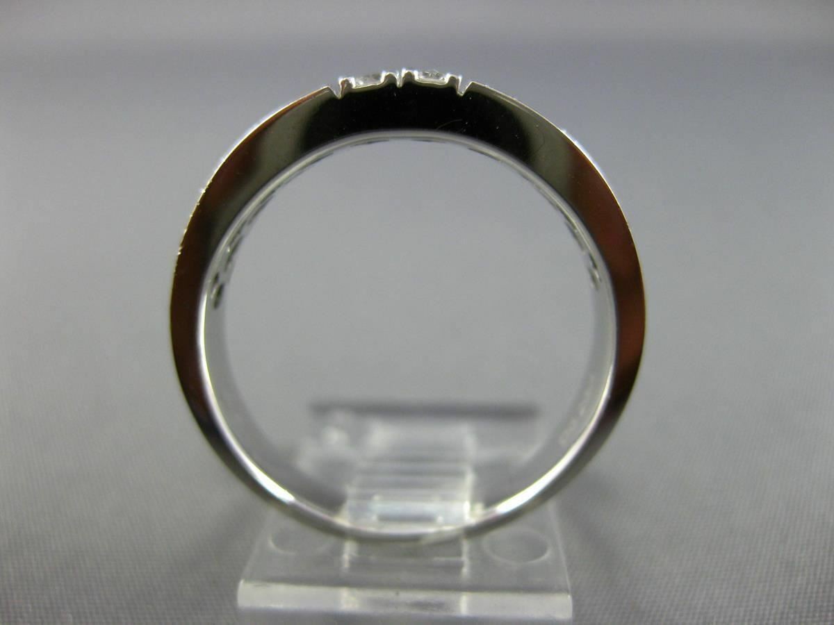 ESTATE .26CT DIAMOND 18K WHITE GOLD ROUND SQUARE 4 STONE MENS RING F/G VVS/VS