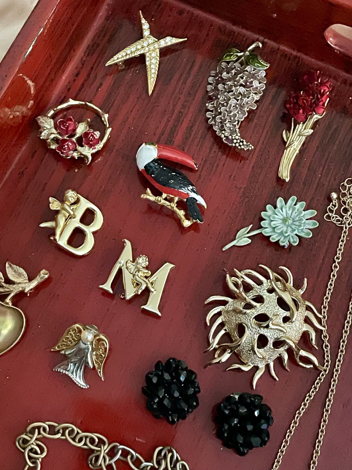 50 pc Vintage Mod Jewelry Lot Monet Sarah Cov Chicos Giovanni W Germany Signed