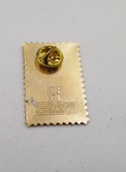 Jonathan Grey South Carolina May 23 1788 Statehood Gold Tone Metal Stamp Pin