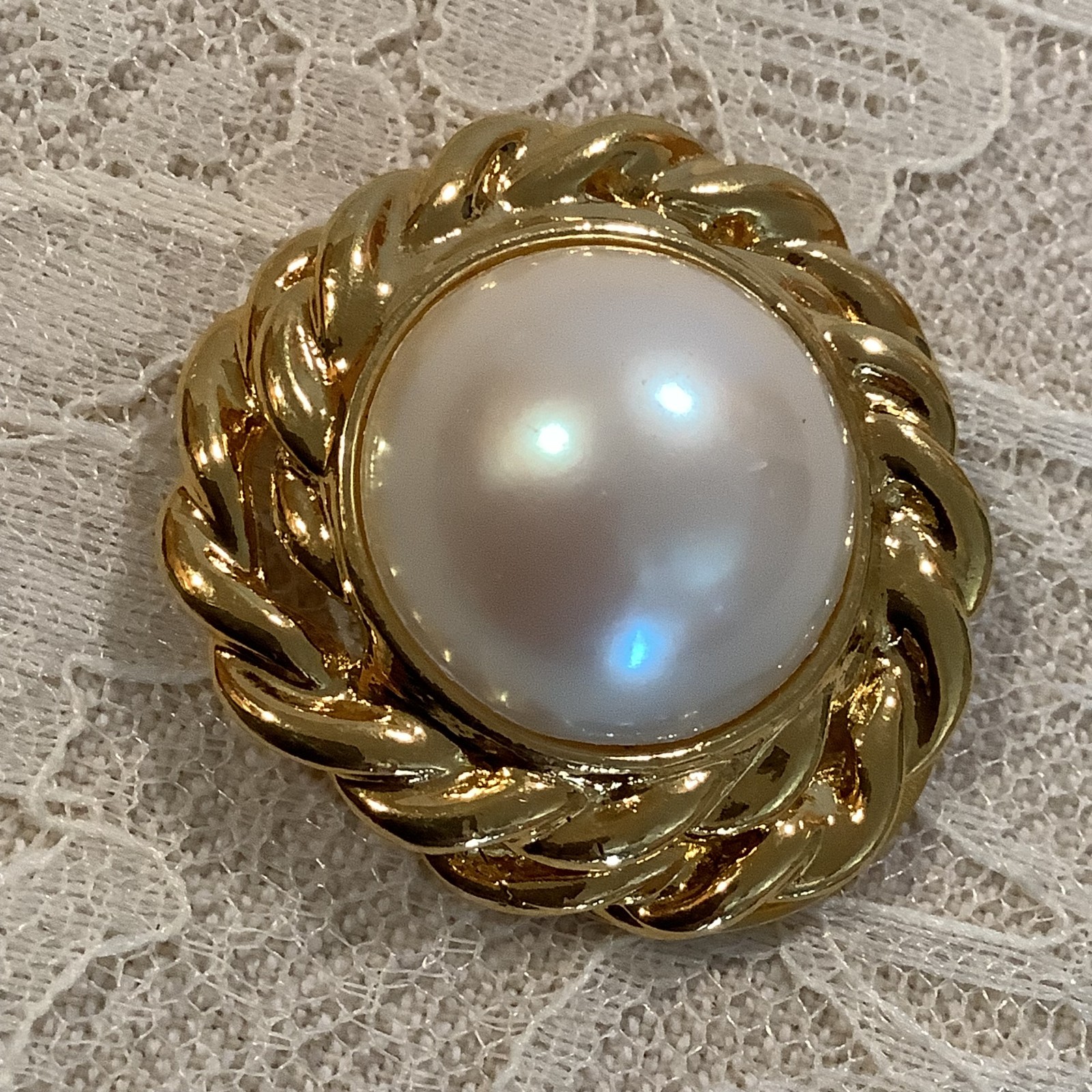sold Individually – Vintage ornate scarf clips Celluloid metal – Details Below!