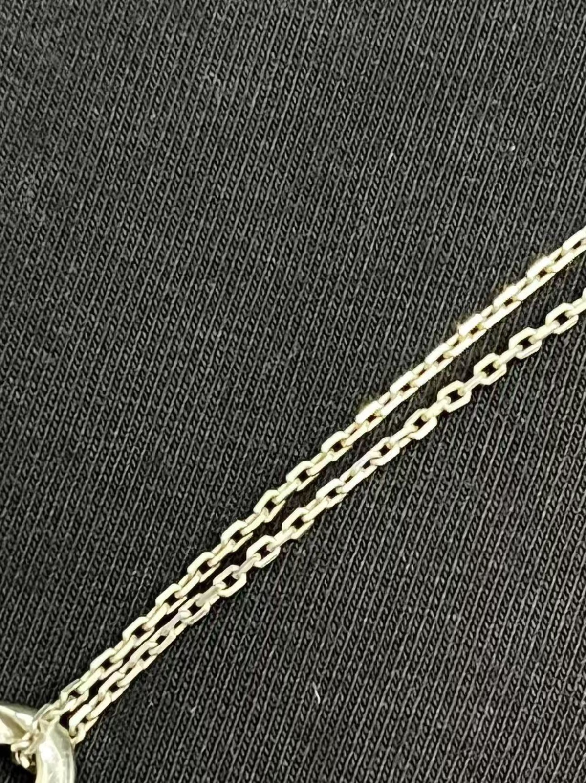 GUCCI Amethyst Twist Pendant 925 Silver Necklace 16.5in