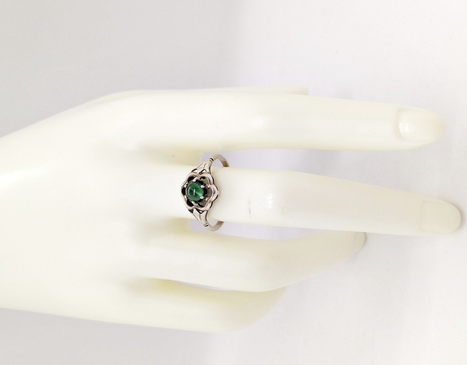 Vintage Elegant Soviet RING Silver⭐875 stamp Star USSR-size: 9.5US (19.5mm) UA#5