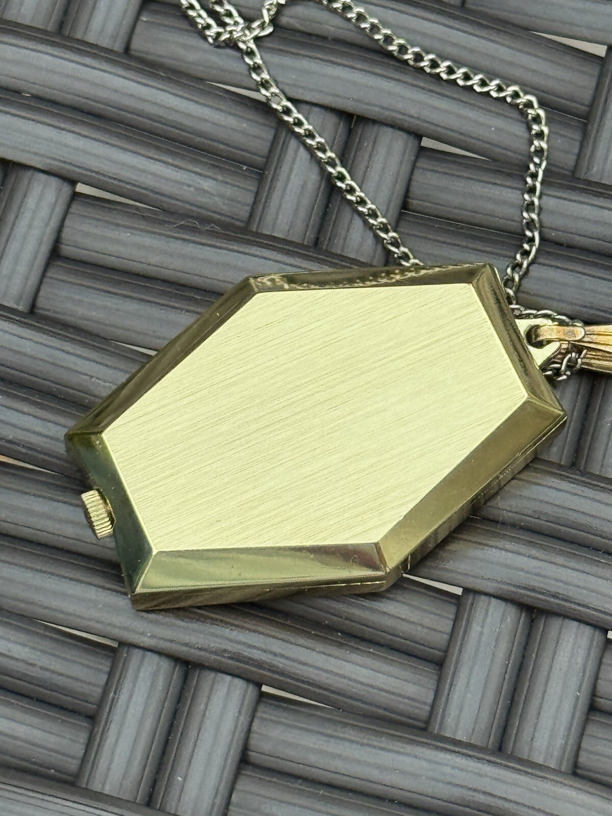 Vintage Endura Gold-tone Pendant Watch, New Battery