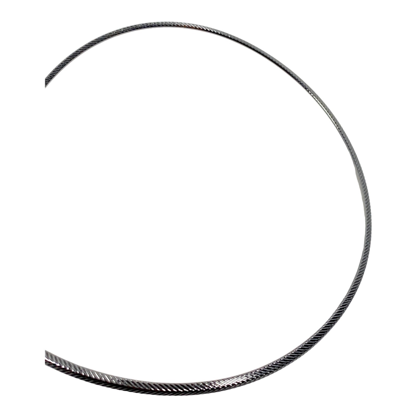 Vintage Lia Sophia Necklace Hard Choker Black Gunmetal Goth Punk Grunge Gift 14″