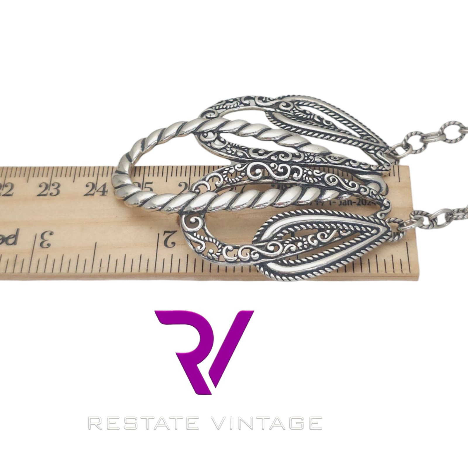 Mint Carolyn Pollack 925 Sterling Silver Lasting Connections Necklace 16″-19″