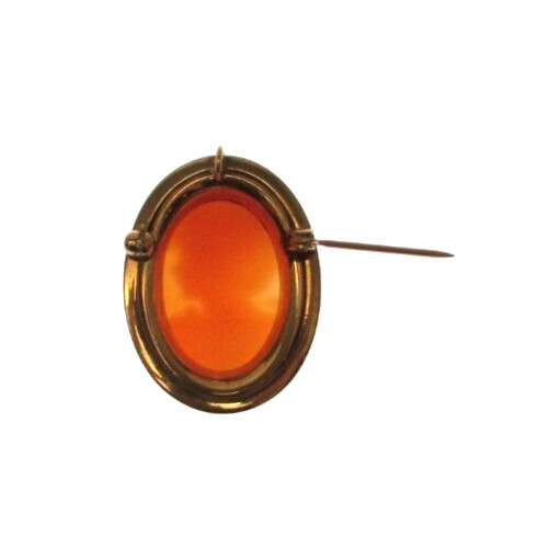 A&Z Hayward 1/20 14K Gold Filled Cameo Brooch Pin/Necklace Charm 1 1/4″