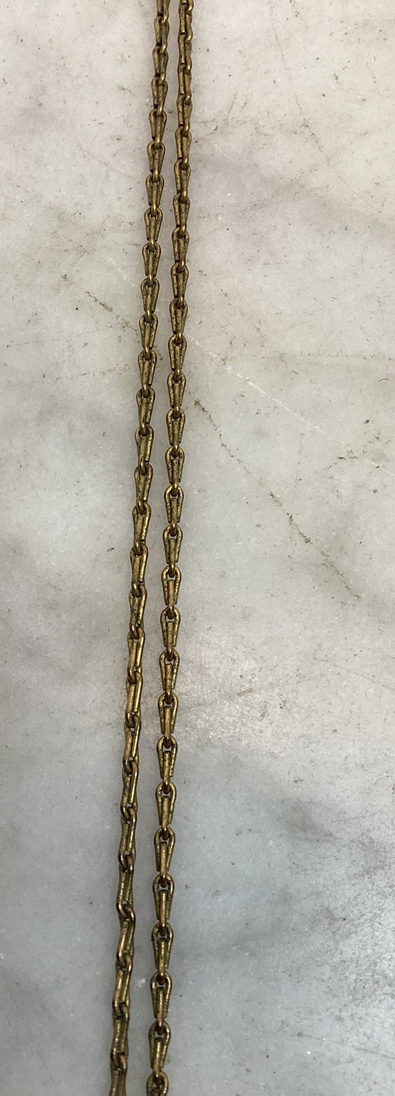 Vintage Gold Filled Bar Link Chain Necklace 18” Long