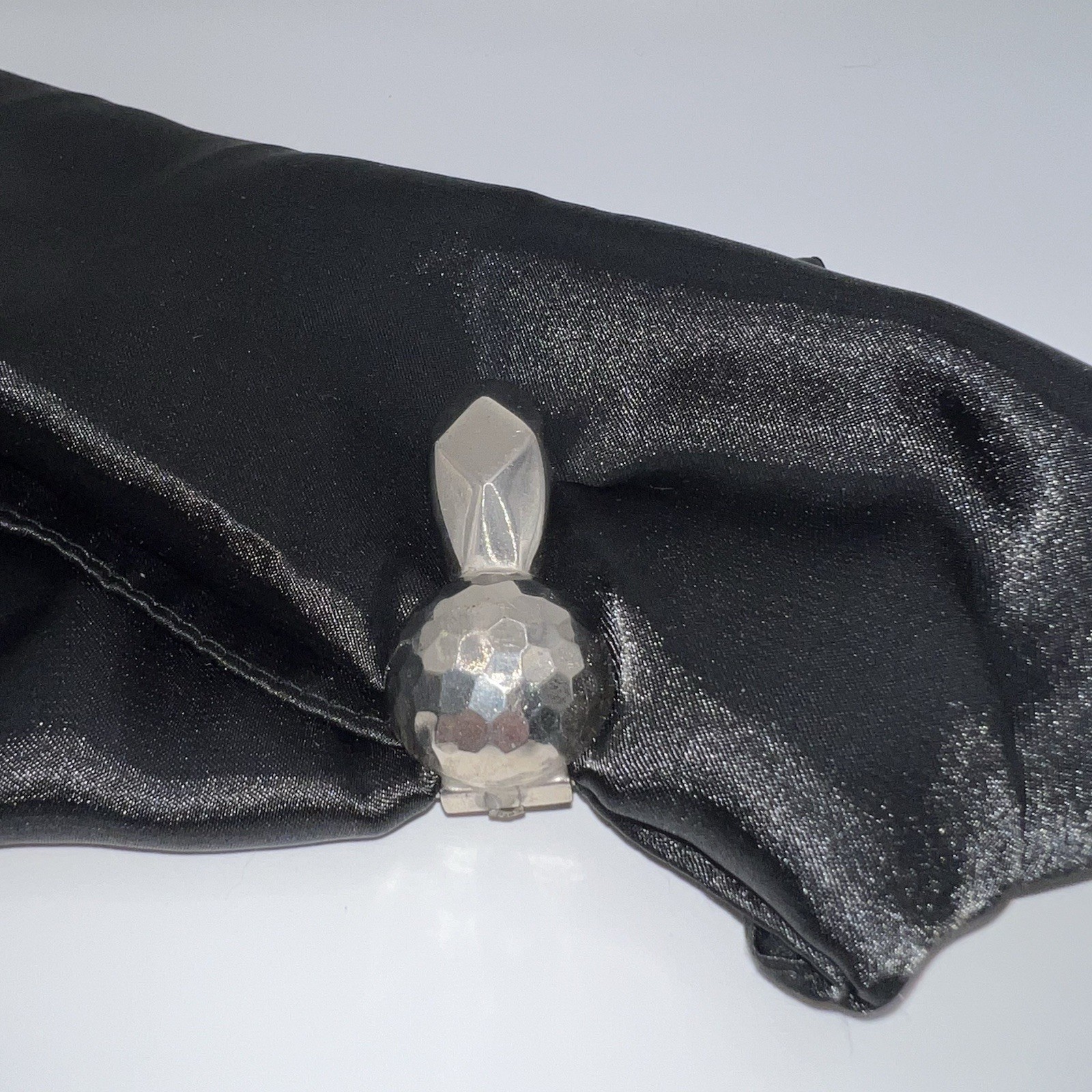 Vintage Fur or Scarf Clip Brooch with Gripping Posts Non Sliding Spring Tension