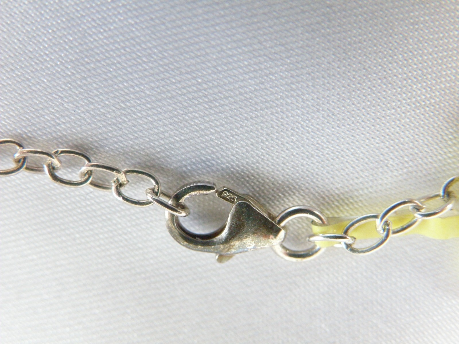 Sterling Silver 925 Natural Kyanite Iolite Art Nouveau Style Necklace 18″