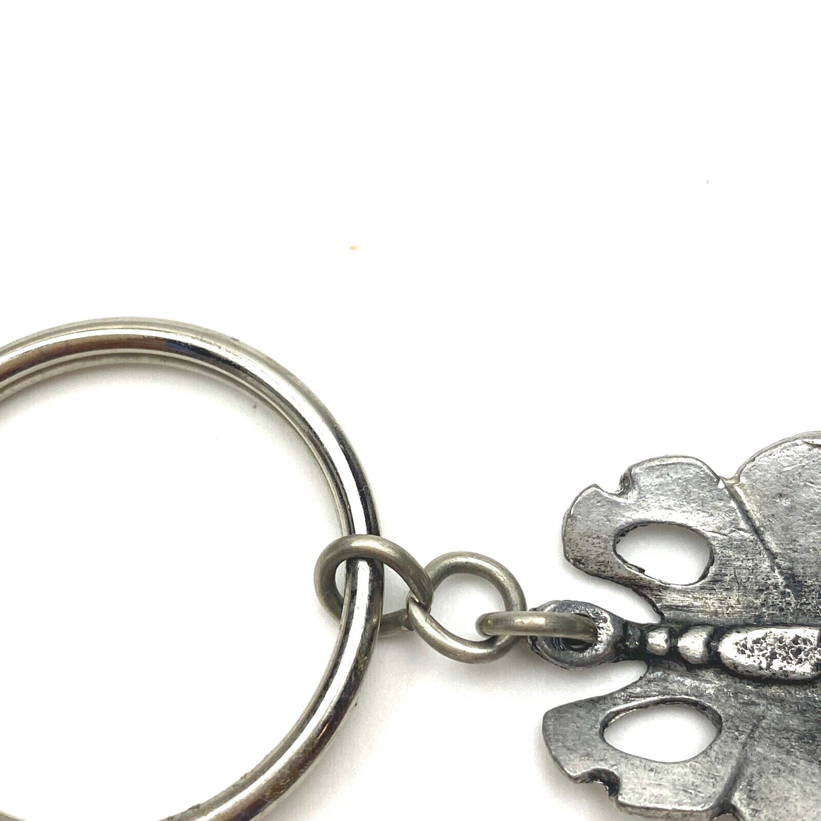 Butterfly Pendant or Key Ring 70’s Scadia Viking Pewter Metal Gift Vintage