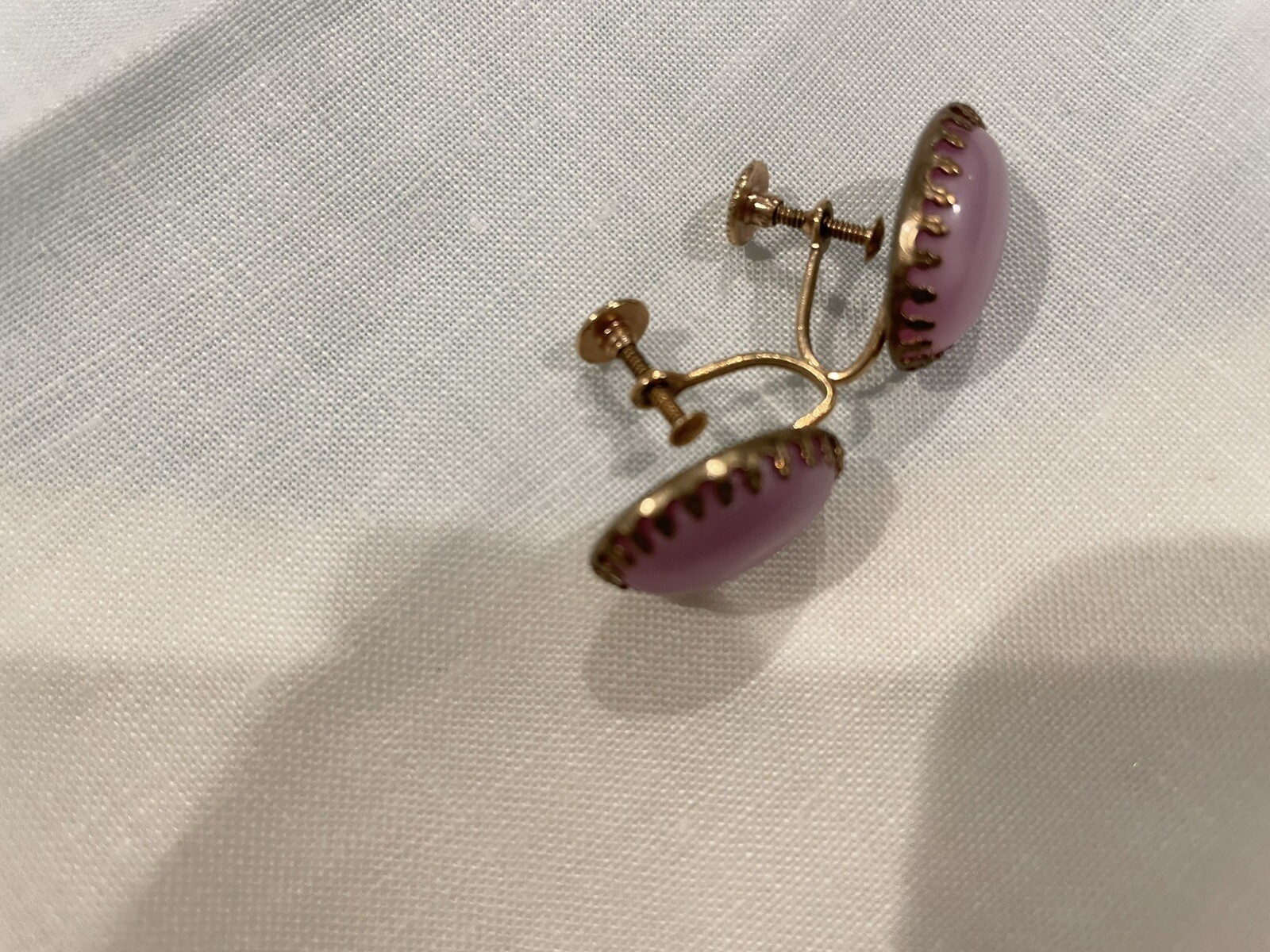 Vintage Clip On Earrings Set Of 10 Different Styles And Shapes And Color.