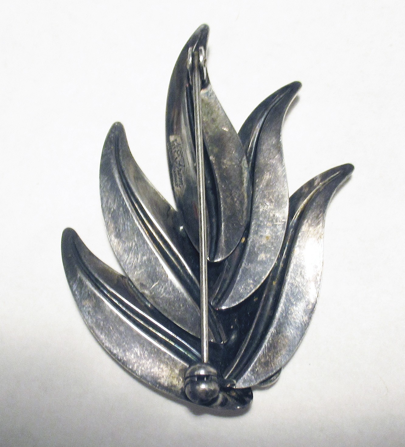 2 INCHES N. E. FROM DENMARK STERLING BROOCH