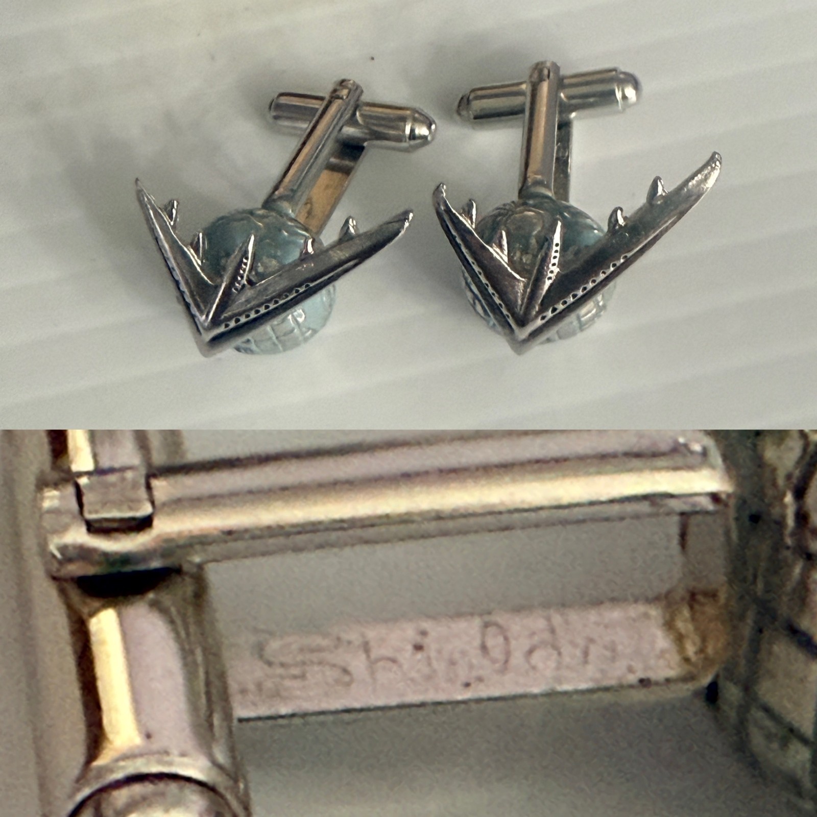 Vtg Lot of Men’s Jewelry Box Cuff Links Tie/Bar Clips Studs Pins