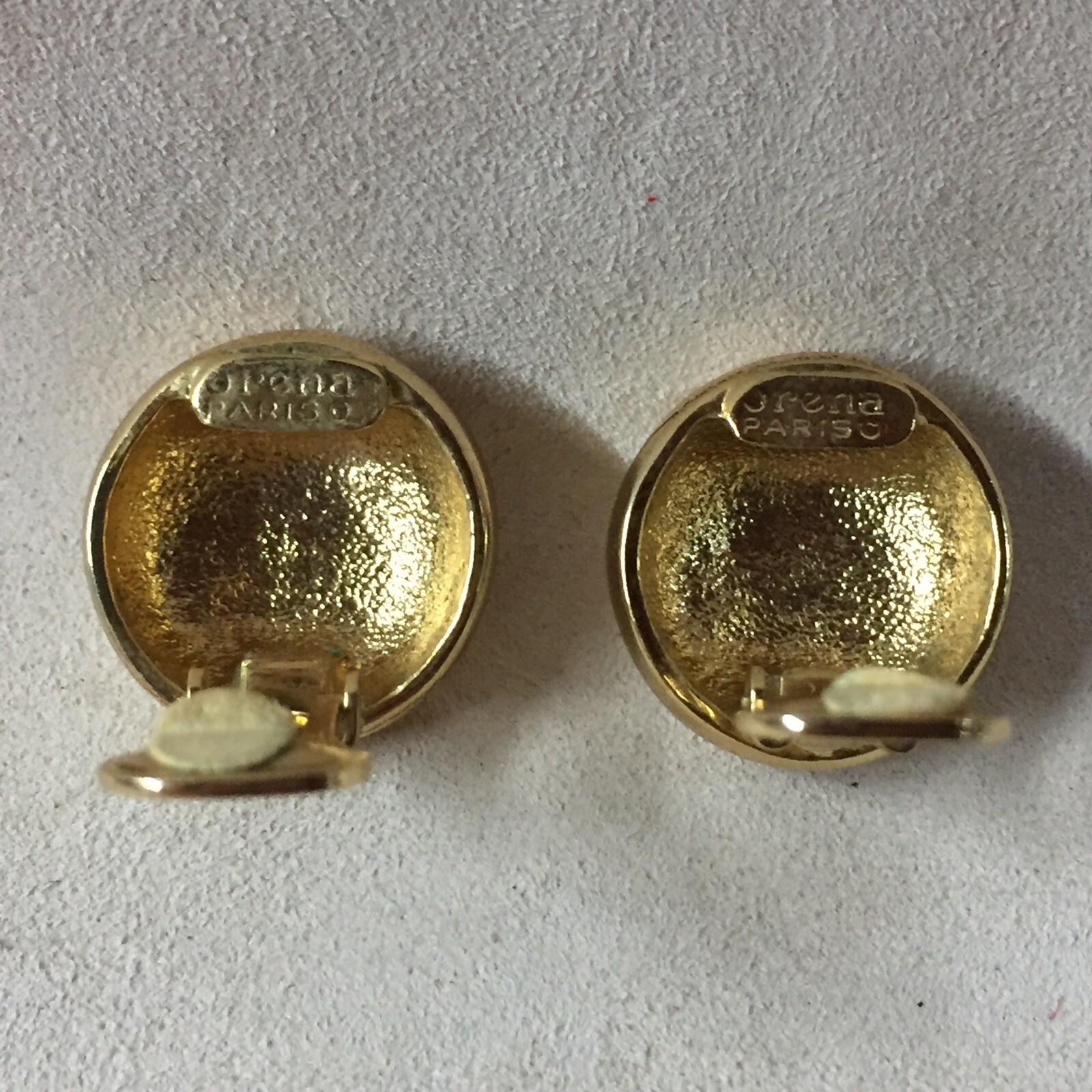 Orena Paris Gold/ Silver Tone Clip On Earrings