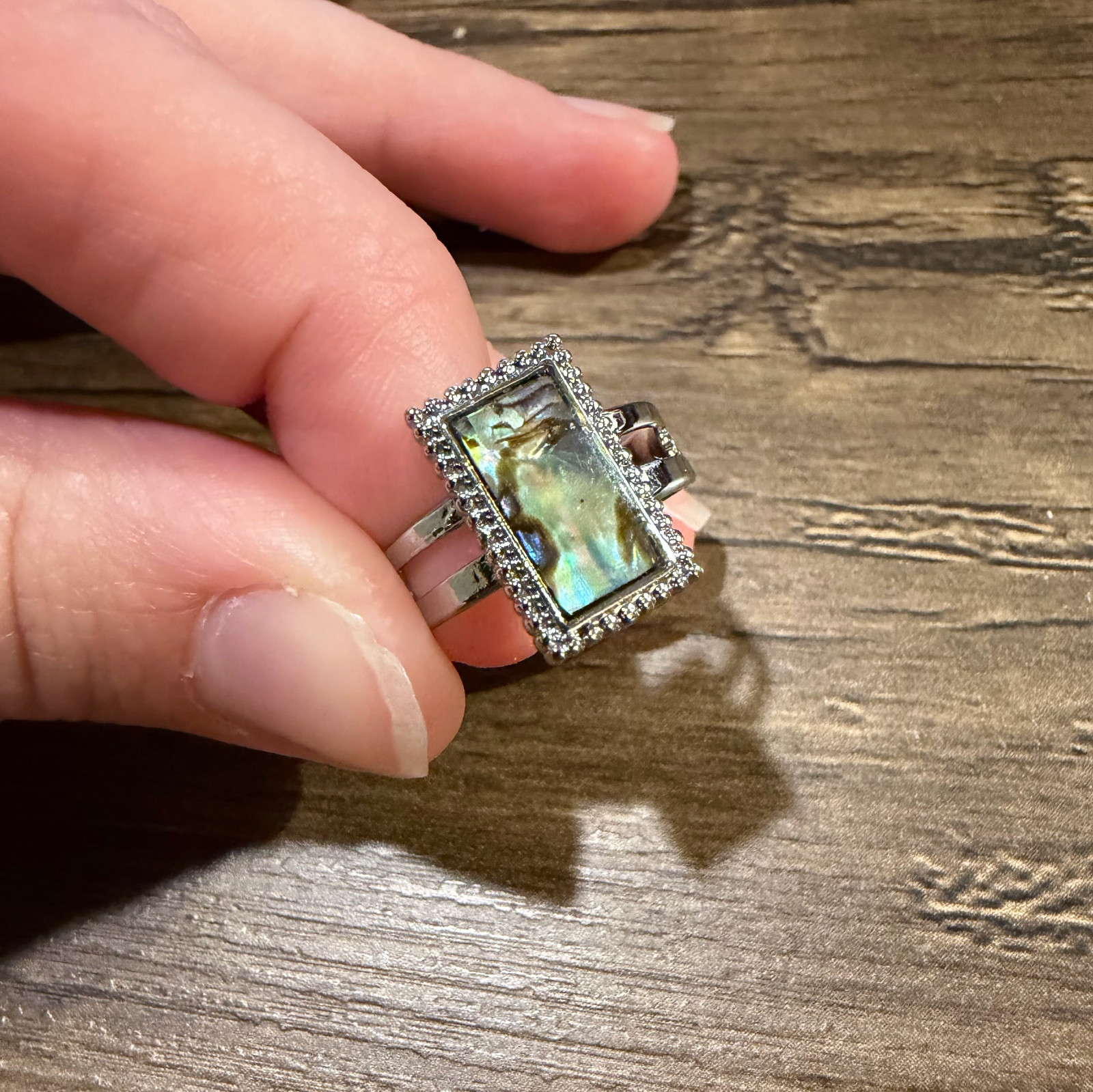 Abalone Ring Adjustable Size