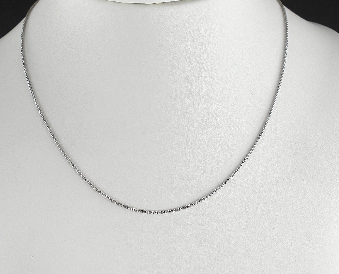James Avery Chain Fine Wheat Spiga Solid 925 Sterling Silver 17″ long Jewelry