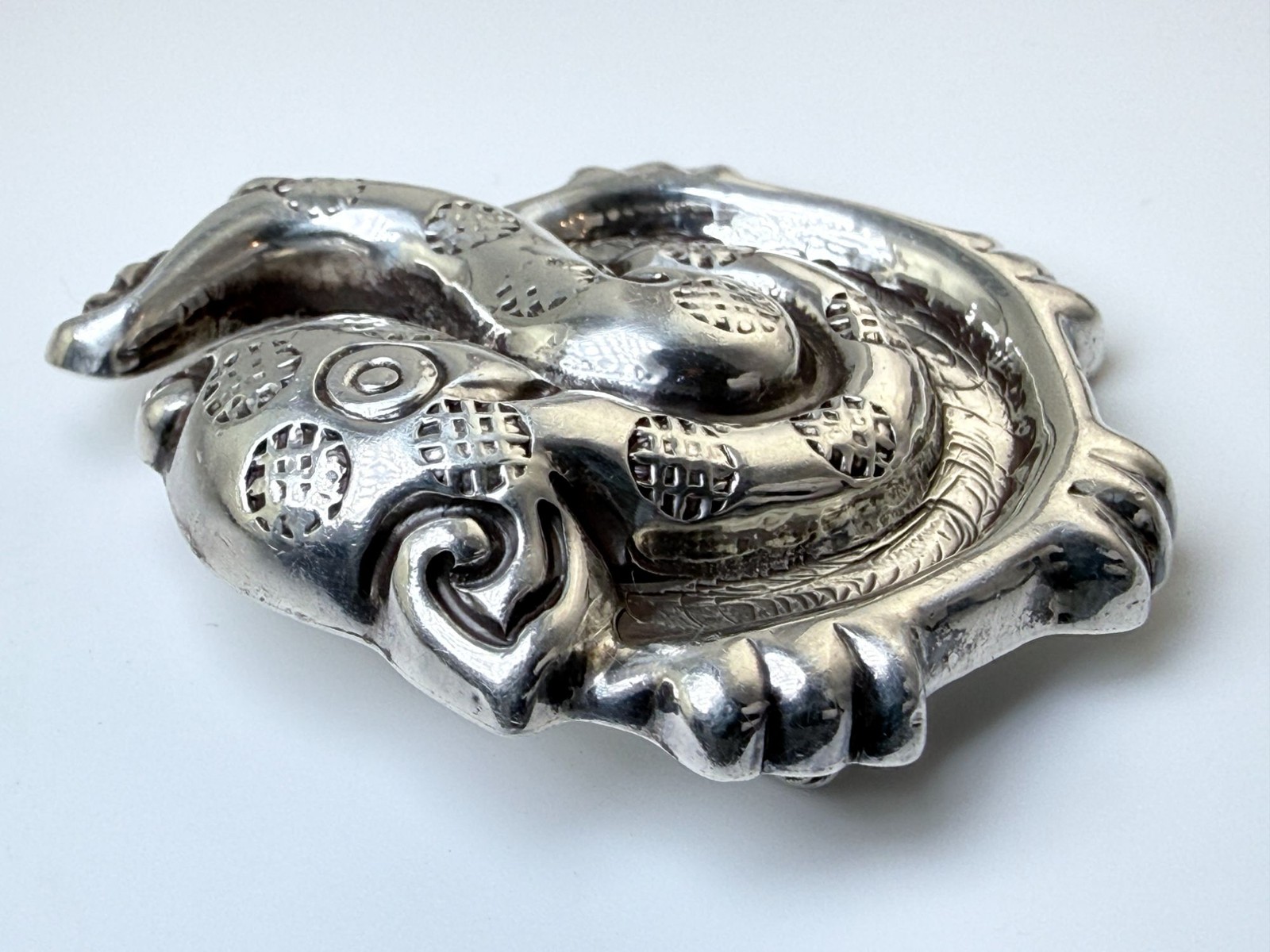 Vintage William Spratling 980 Silver Jaguar Brooch Pin 20g 2 Inch Wide TR-24