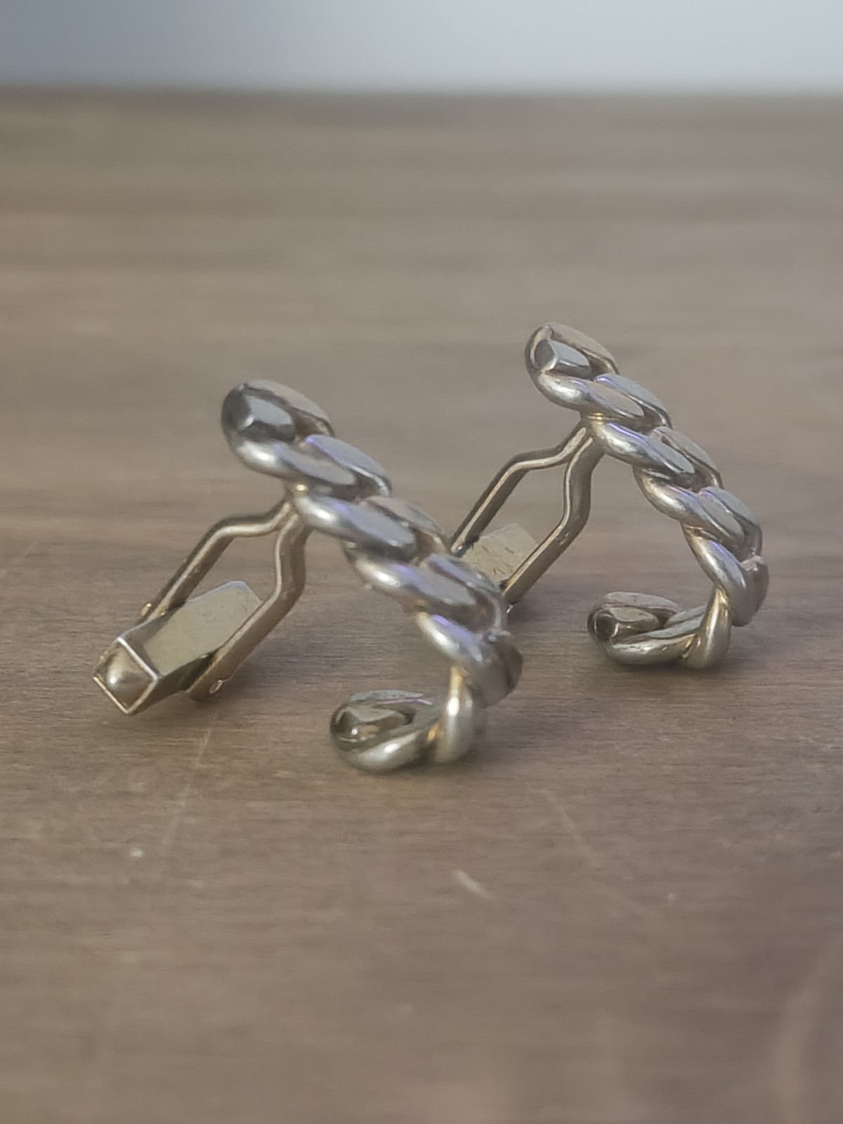 Swank Gold & Silver Chain Cufflinks