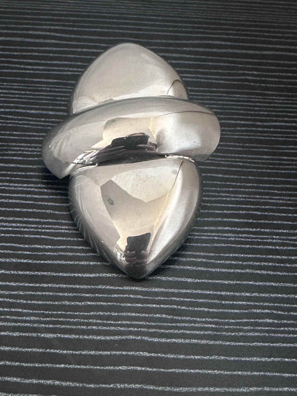Vintage MCM Sterling Silver Minimalistic Sculptural Brooch