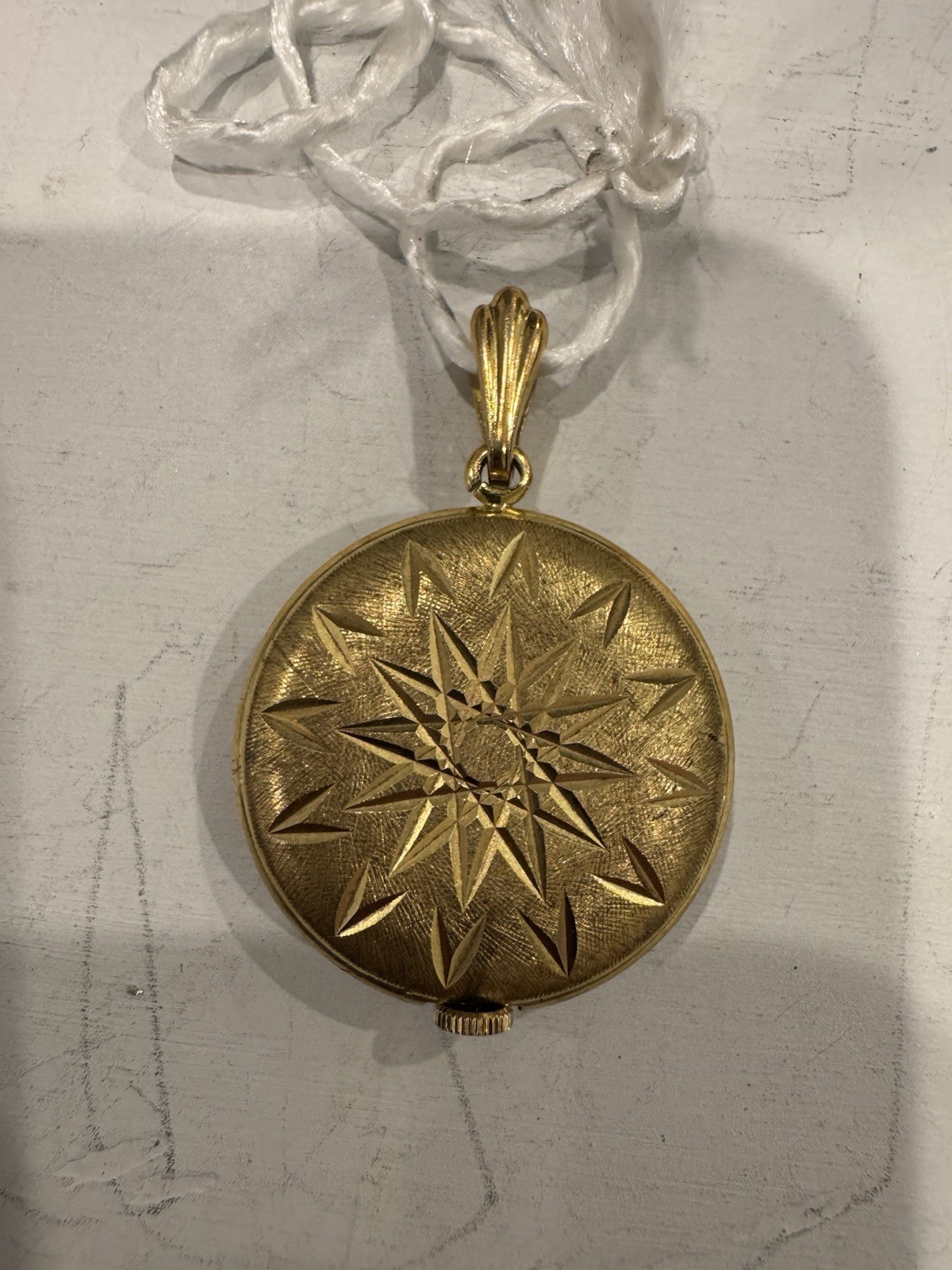 Vintage Bucherer 17 Jewel Pendant Watch- Rare Manual Wind Working