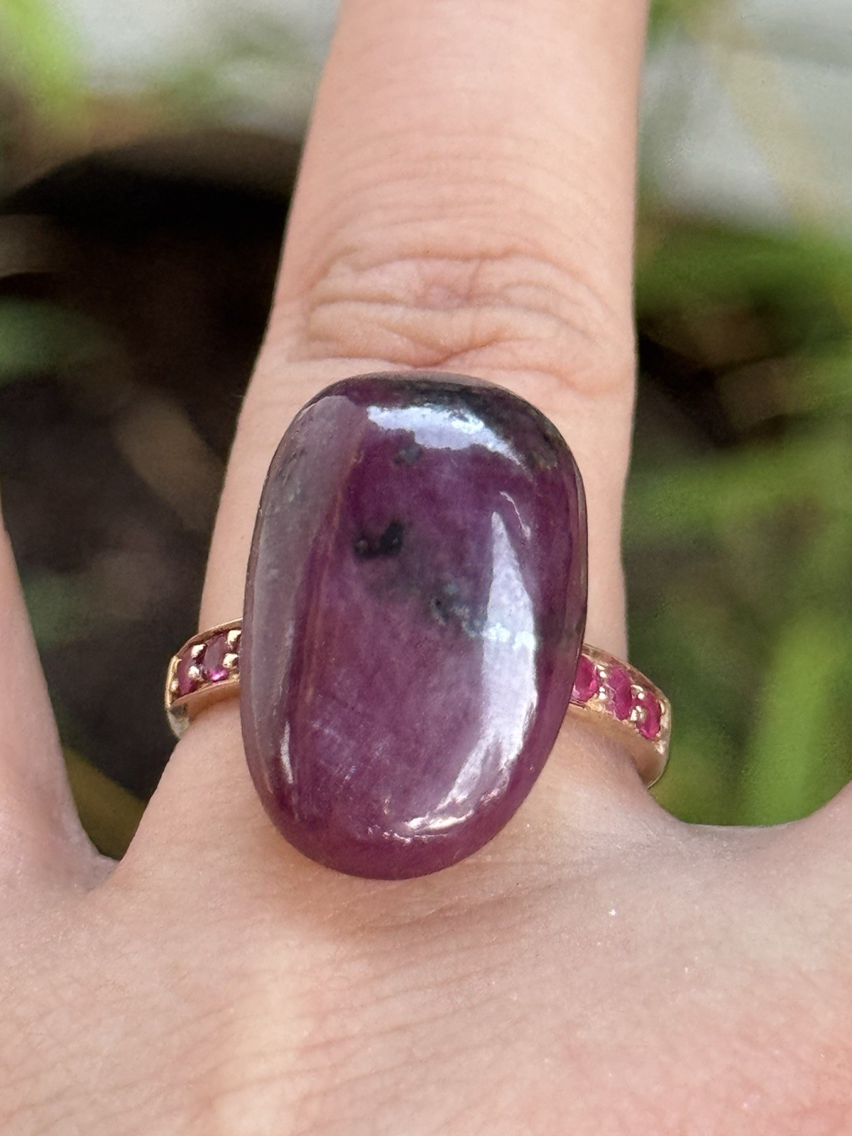 Natural Ruby ring MDI sterling silver 925