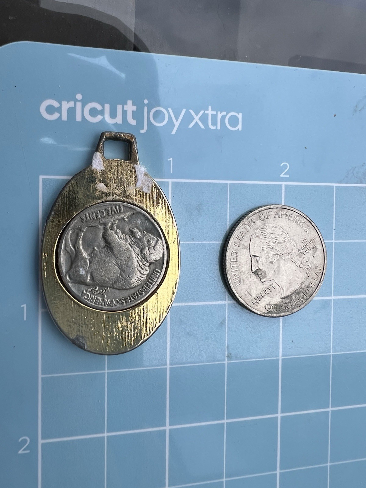 VTG 1936 Buffalo Nickel COIN Pendant