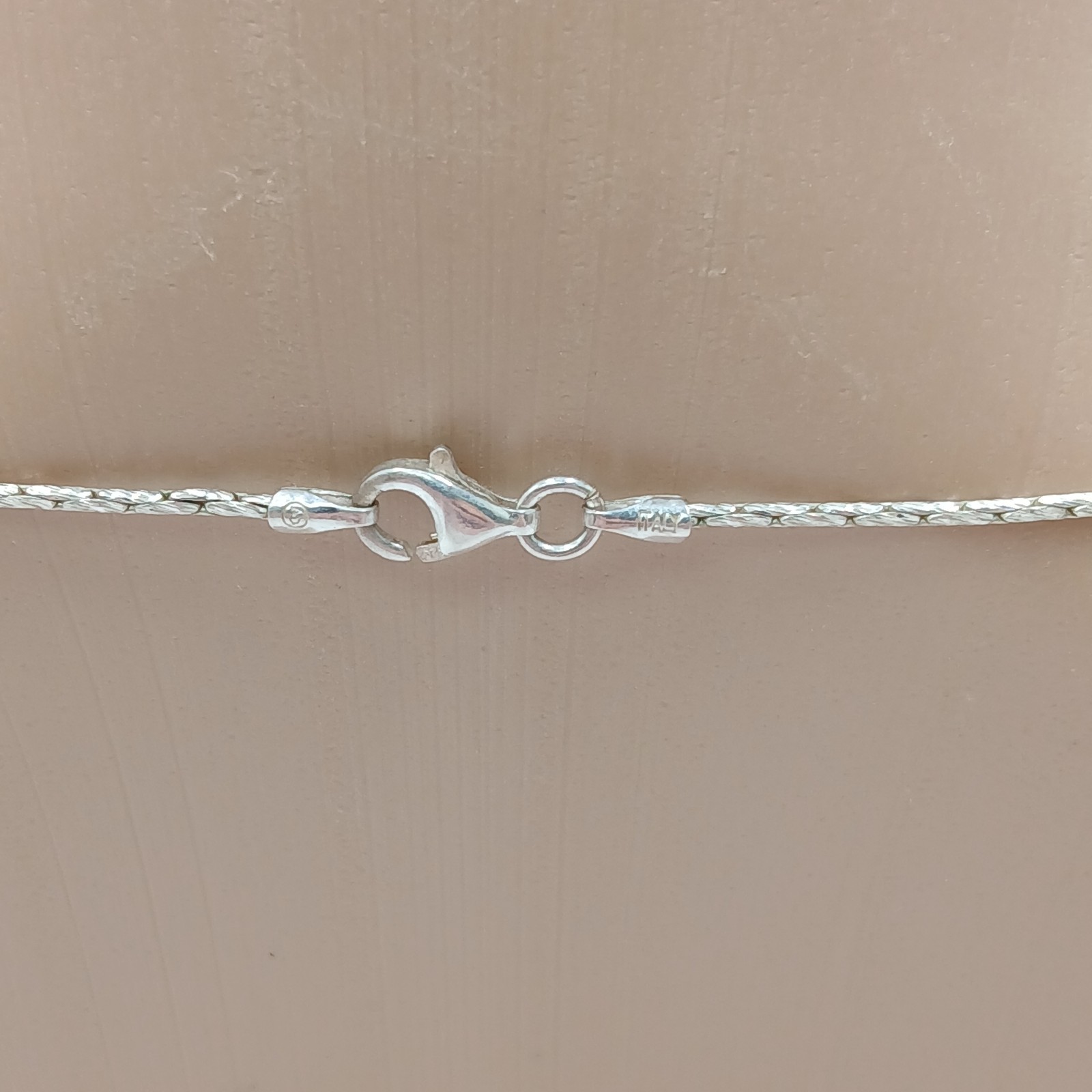 925 DBJ Slider Pendant Necklace 16in Sterling Silver Spigot Wheat Rope Chain 23g