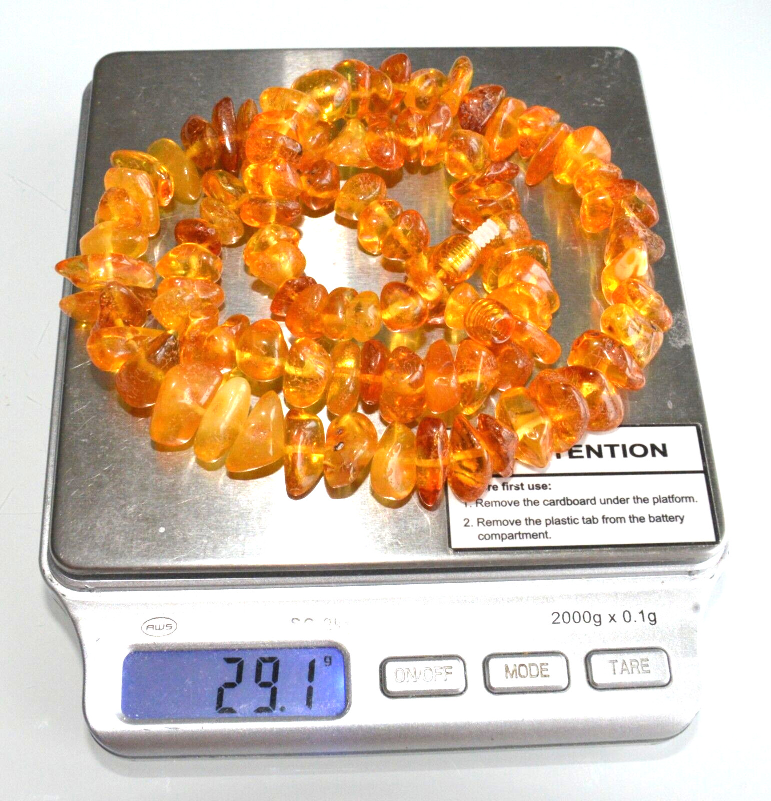 29gr RUSSIAN SOVIET BALTIC AMBER BEAD NECKLACE 琥珀 BRACELET STONE PENDANT EARRING