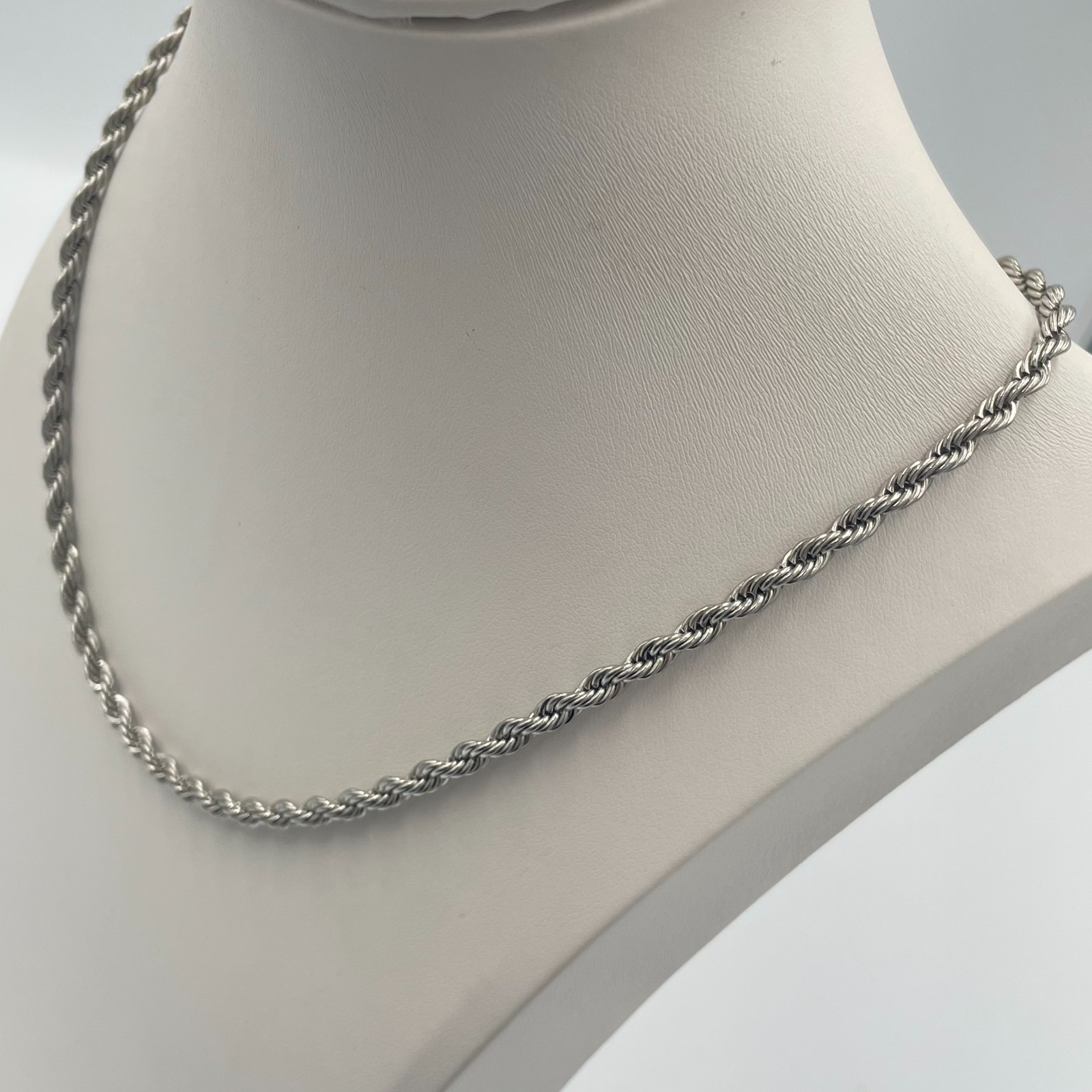 Vintage Y2K Stainless Steel Multi Strand Layered Chain Statement Necklace Retro