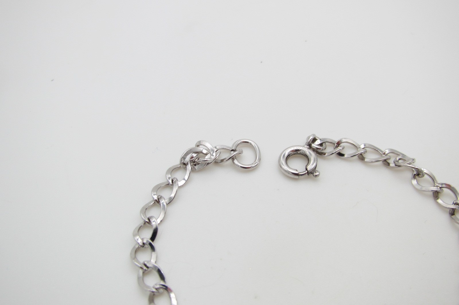 Vtg Sterling Starter Charm Bracelet w/Sterling Merry Christmas Charm