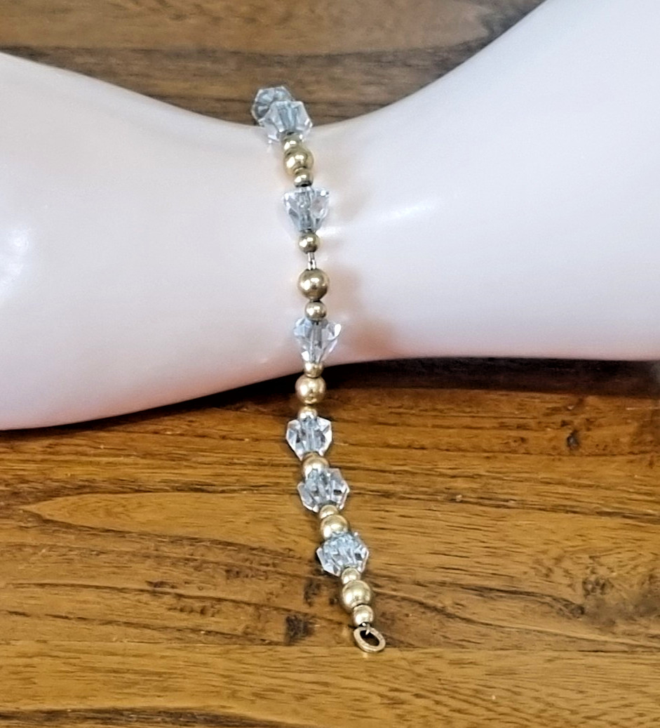 Antique 12k Rose Gold Fill Spinel bead Bracelet necklace pair available video