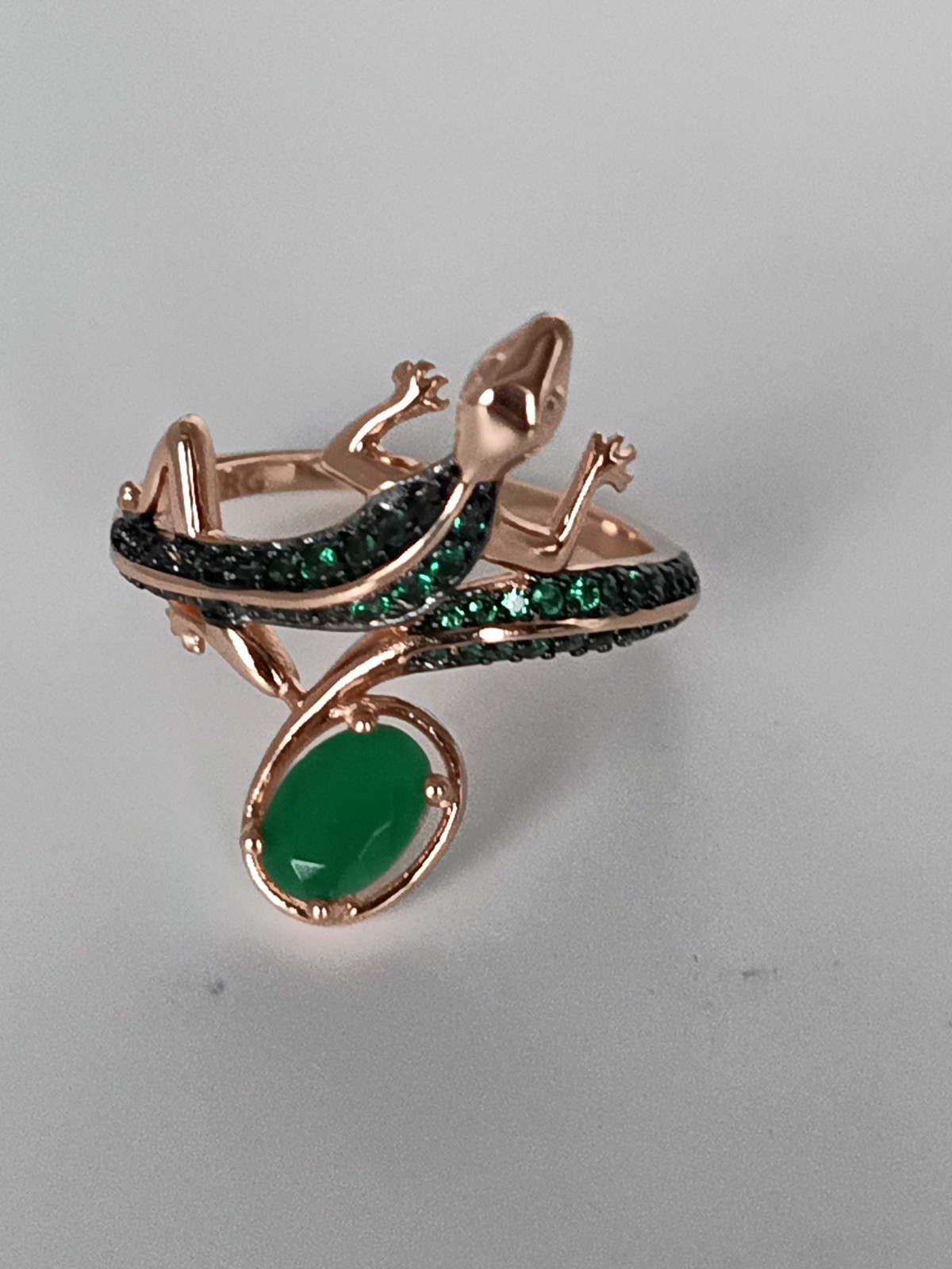 Vintage 1990-s 14 Ct Rolled Gold Emerald Ring Size UK O.5 US 7 1/4 – Hallmarked!
