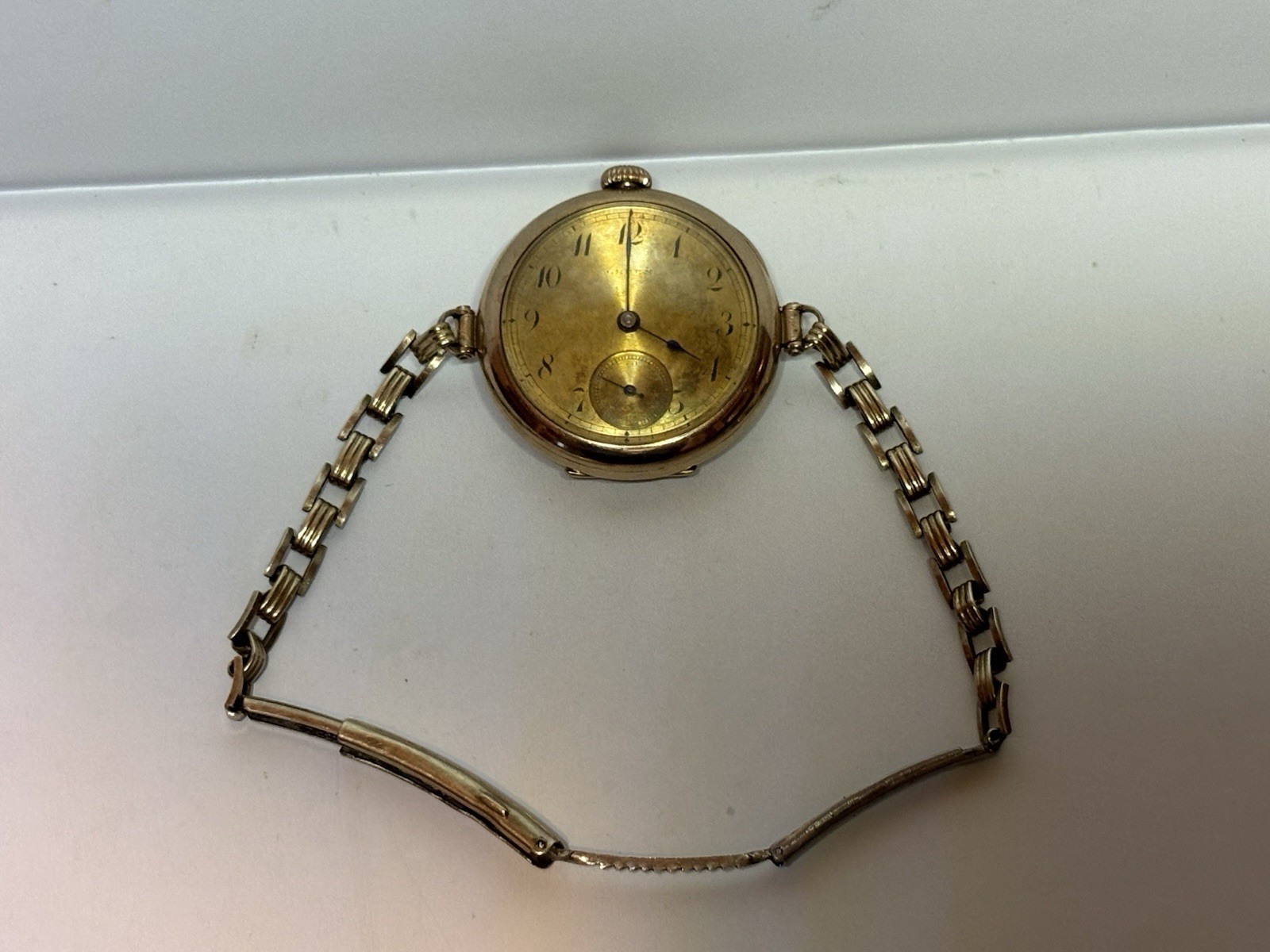 Vintage Gruen Womens 25 Year Gold Filled Wrist Watch RUNNING Manual WindUp 15jwl