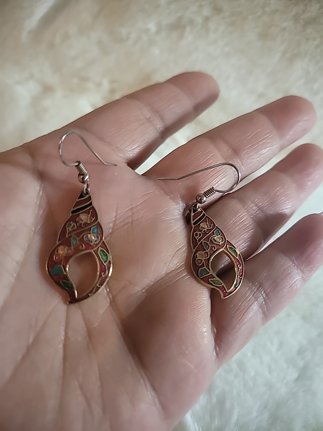 Vintage Earrings Drop Dangle Hook Pierced Jewelry Costume