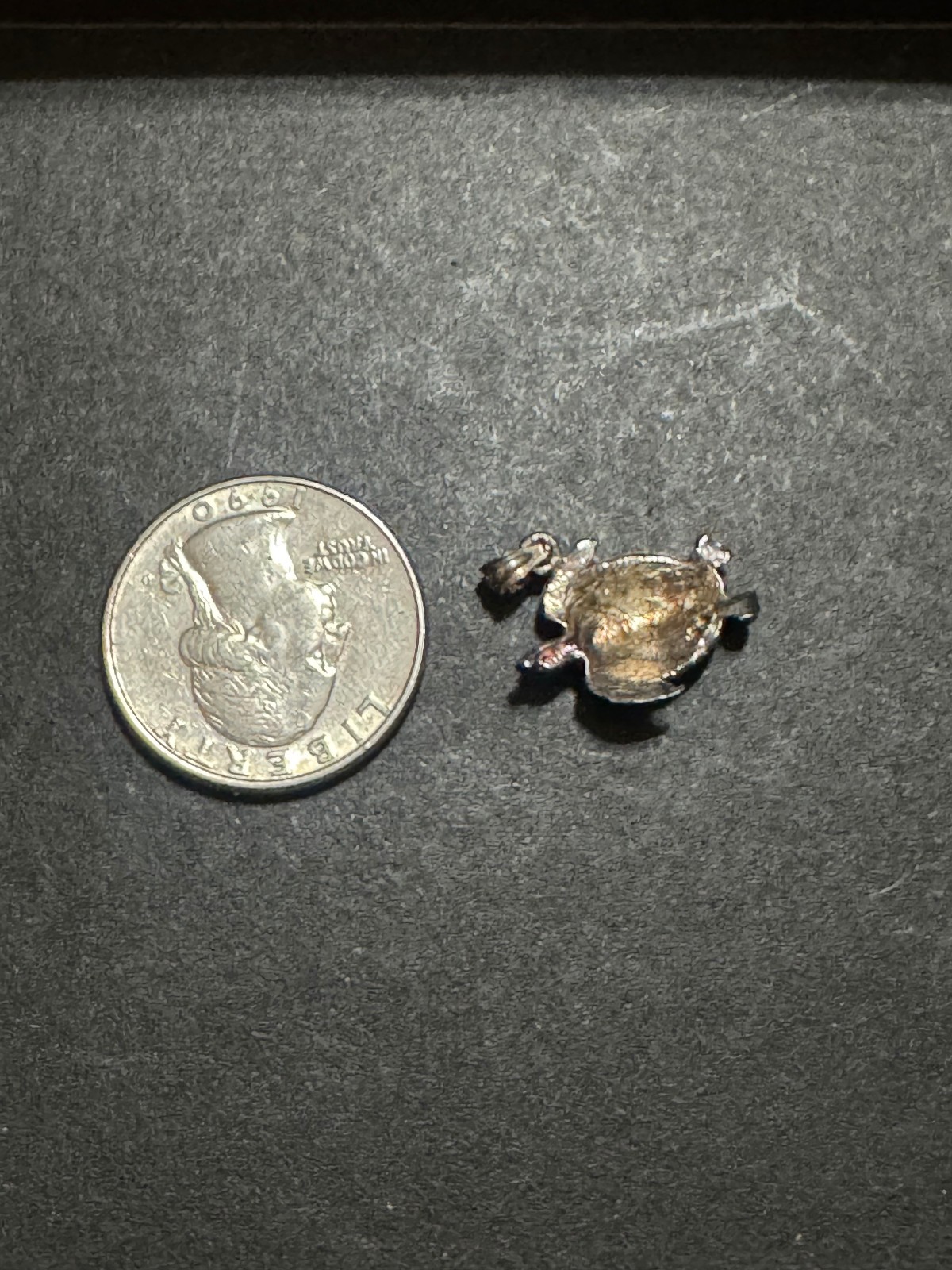 Vintage 925 Sterling Silver Detailed Articulated Sea Turtle Pendant Charm 1.7 G