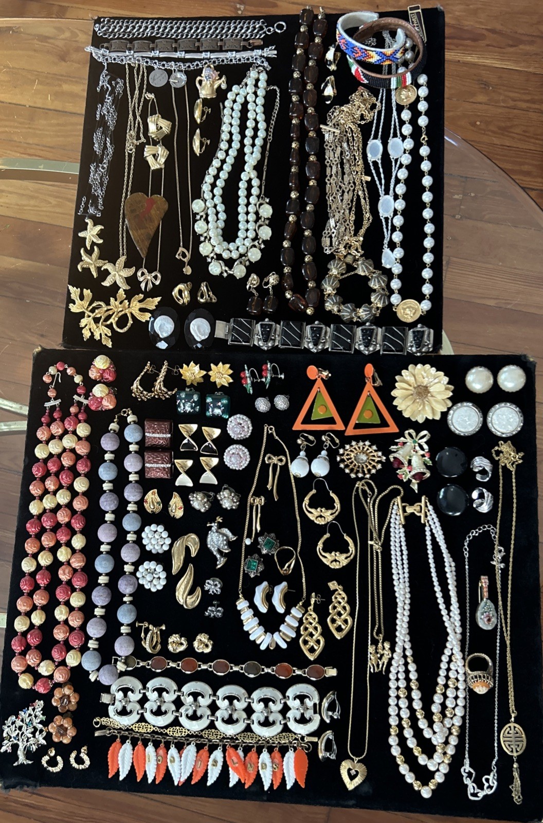 80 Vintage lot jewelry unbranded wearable Trifari Monet Coro Avon Italy Marvella