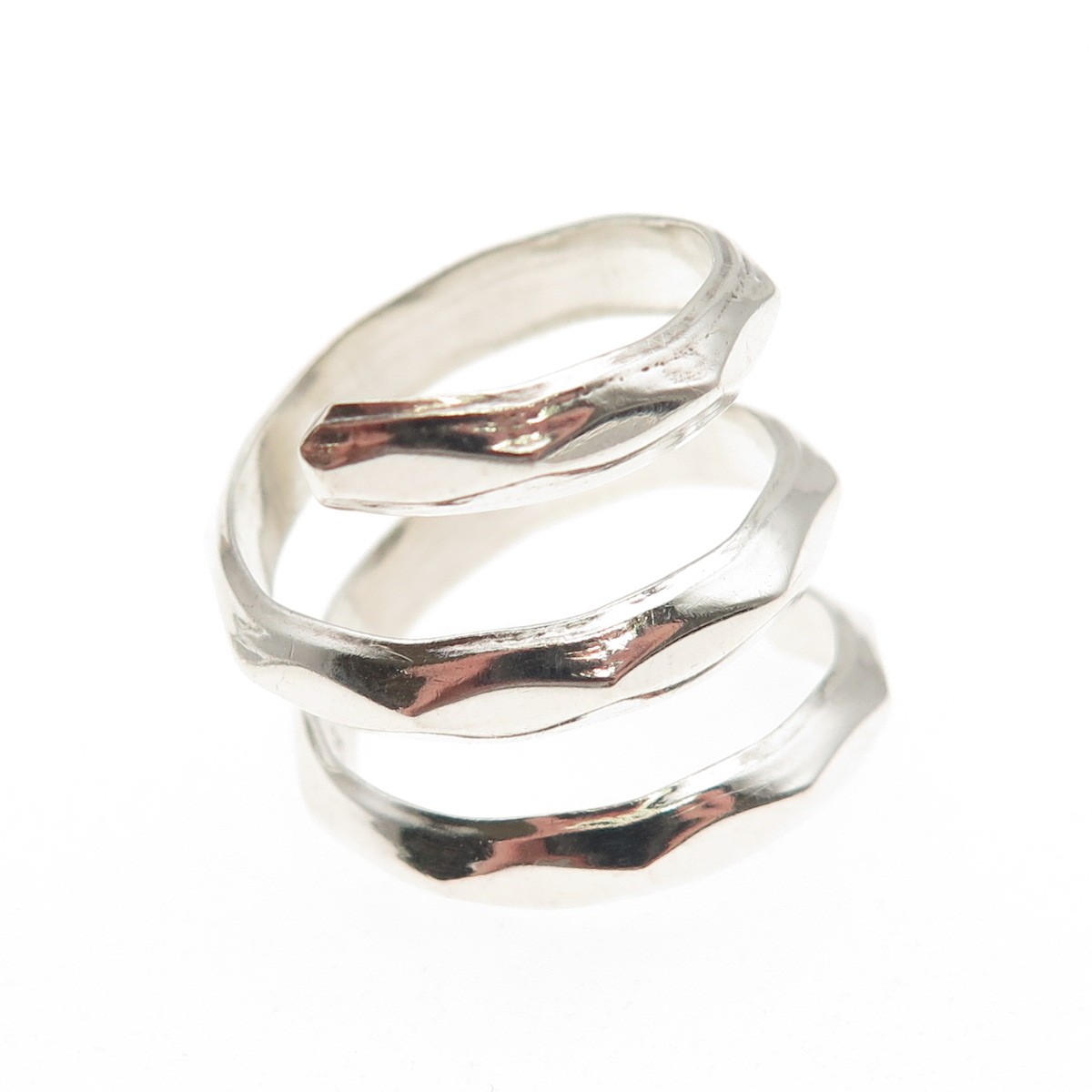 Dominique Dinouart Sterling Vintage Mexico Modernist Adjustable Ring Size 8.25
