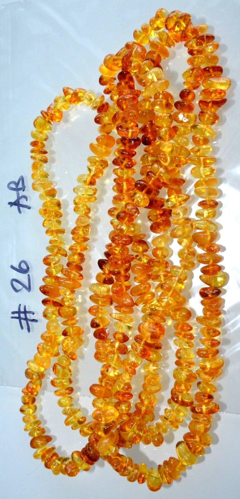 ✅135 cm=46gr RUSSIAN SOVIET BALTIC AMBER BEAD NECKLACE 琥珀 BRACELET STONE PENDANT