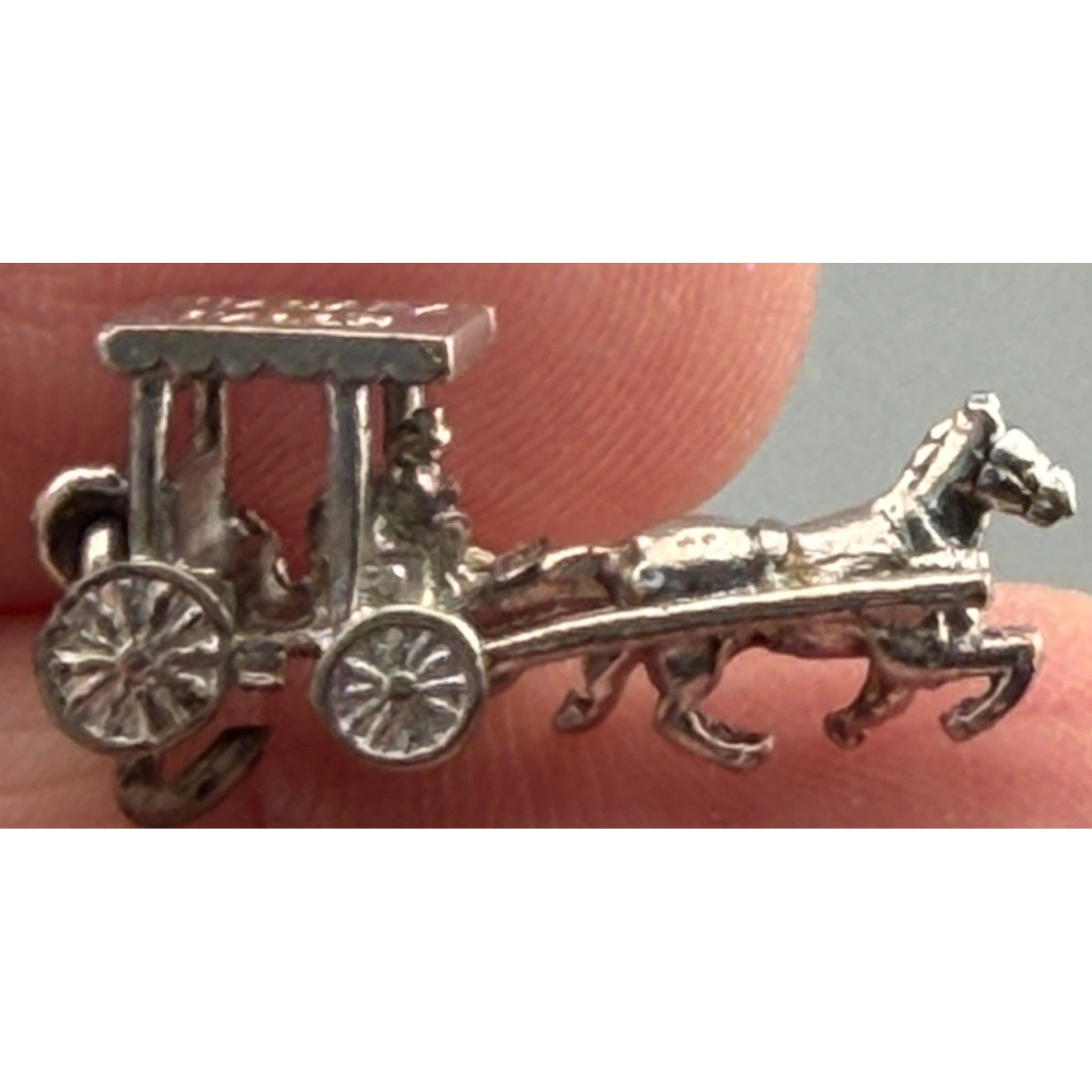 Vintage Sterling Charm Lot Horse Wagon Ship Niagara Falls Souvenir Charms
