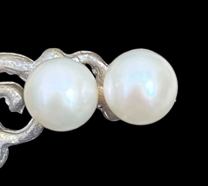 Vintage 14k Gold, Black Onyx And Genuine Pearl Jewelry Suite