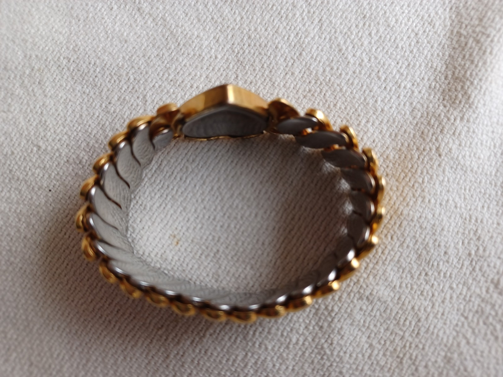 CHILD SIZE VINTAGE SWEETHEART 1/20 12K GOLD FILLED HEART EXPANSION BRACELET
